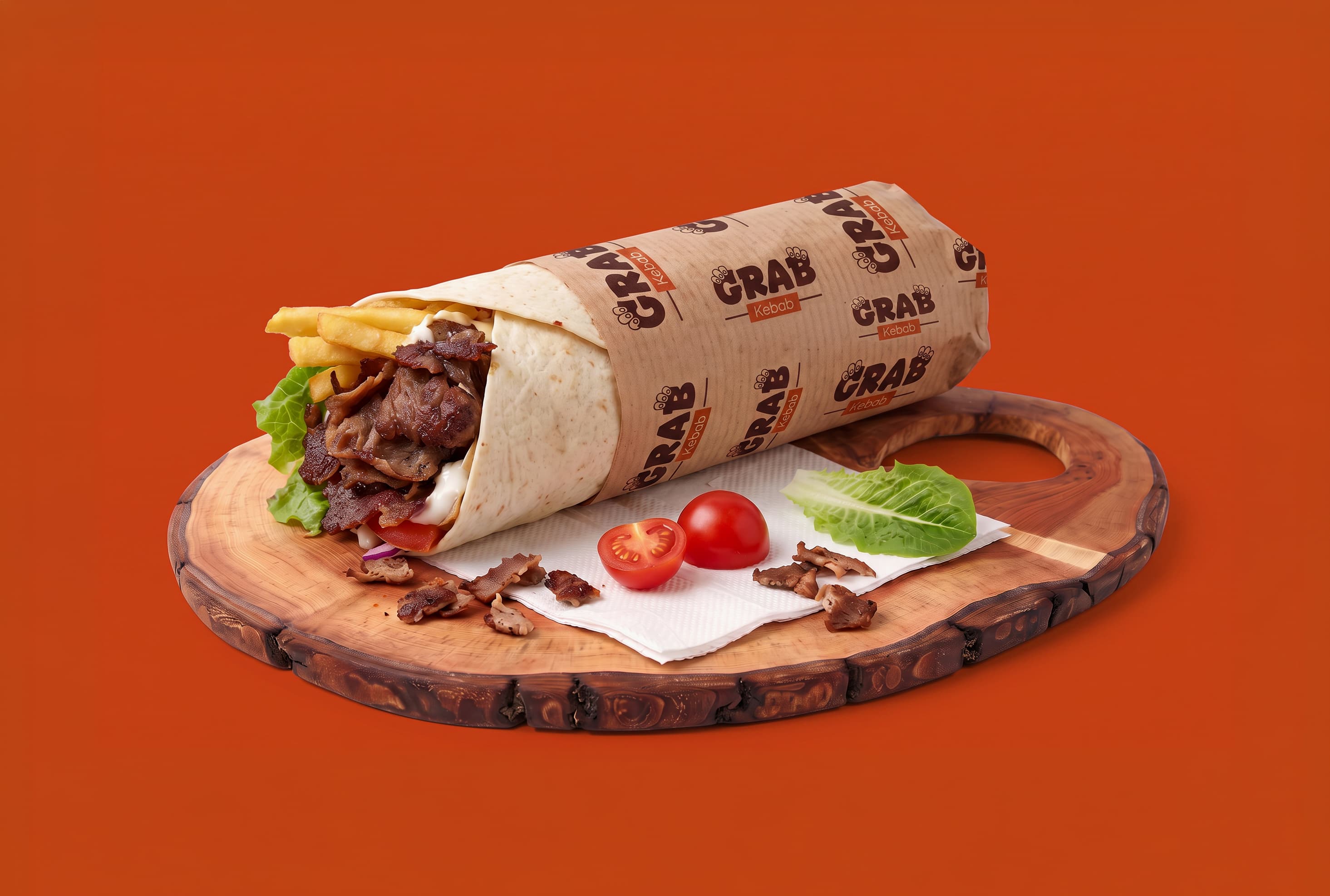Grab Kebab signature delivery dish.