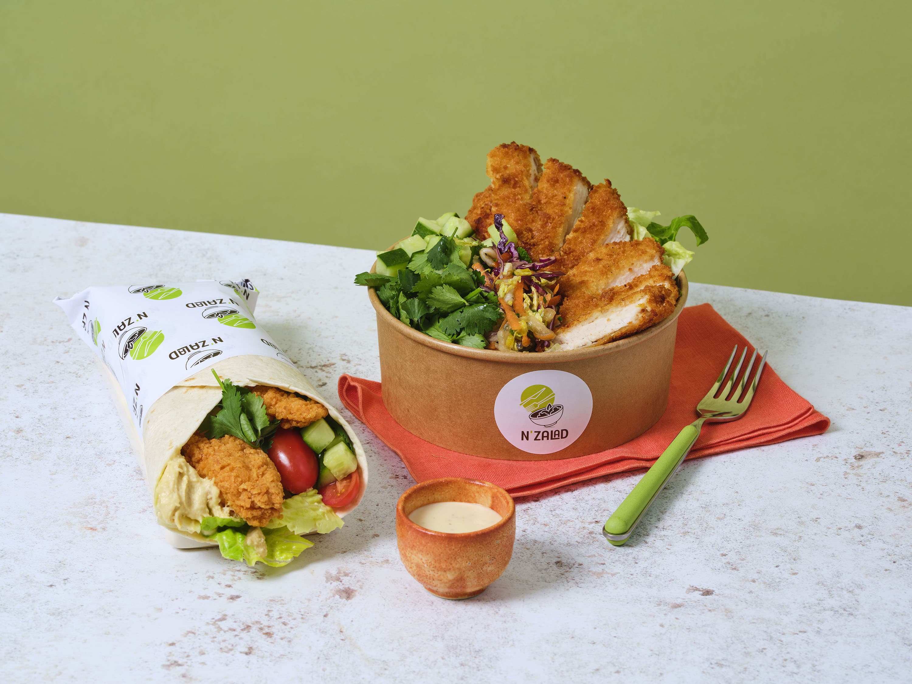 N'Zalad signature delivery dish.
